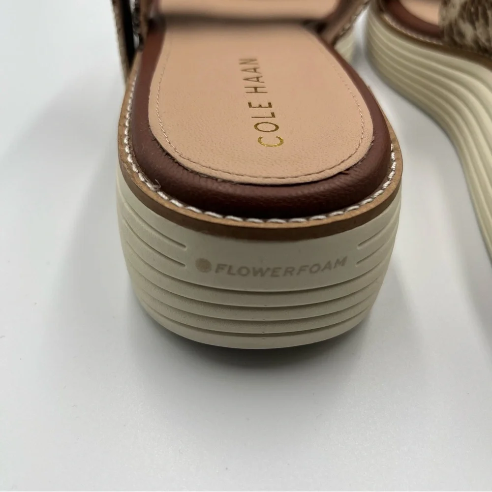 COLE HAAN Original Grand OG Platform Sandal Sandollar Snake Print Sz 9